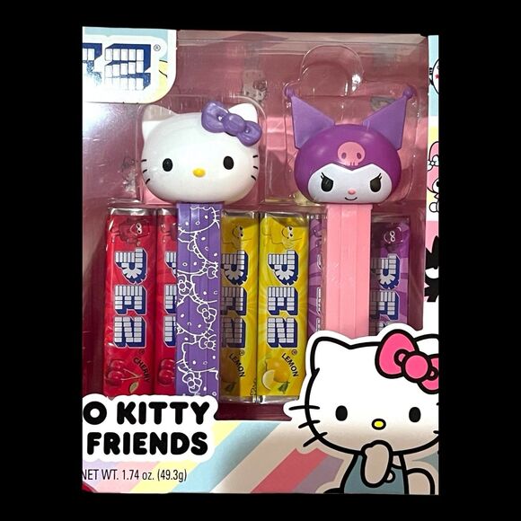 Hello Kitty & Friends PEZ Dispenser  Gift Set - Hello Kitty & Kuromi W/Candy NEW - Picture 5 of 5